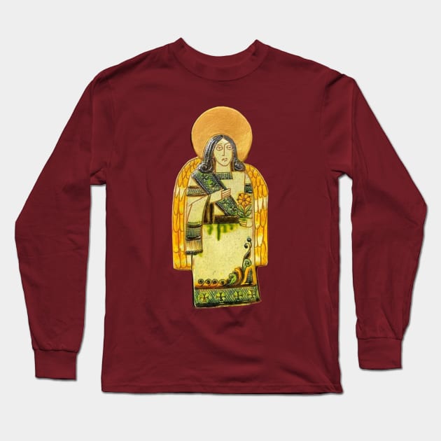 Ukraine christmas angel decor Long Sleeve T-Shirt by Gogodzy